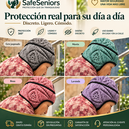 Casco Protector Craneal Antigolpes para Personas Mayores · SafeSeniors™