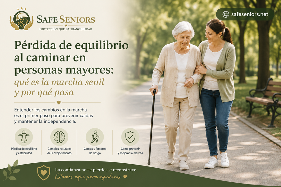 Pérdida de equilibrio al caminar en personas mayores: qué es la marcha senil y por qué pasa