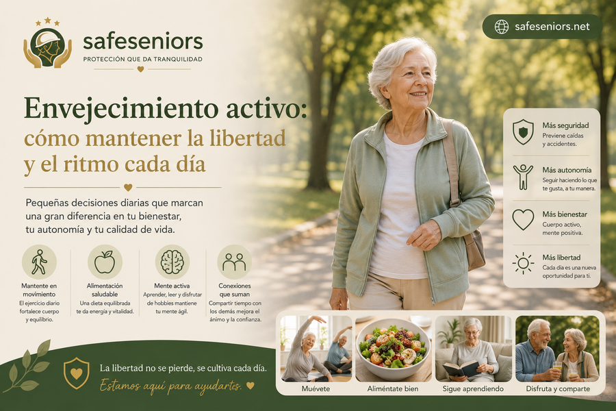 Envejecimiento activo: cómo mantener la libertad y el ritmo cada día