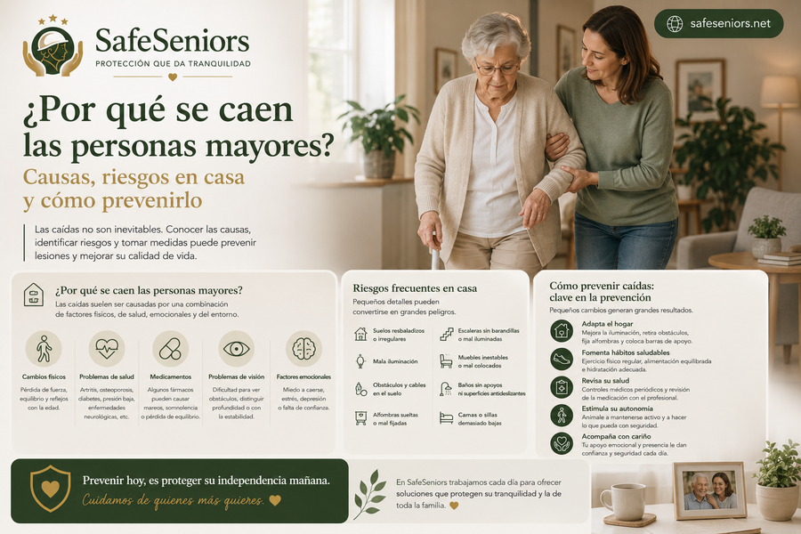 ¿Por qué se caen las personas mayores? Causas, riesgos en casa y cómo prevenirlo