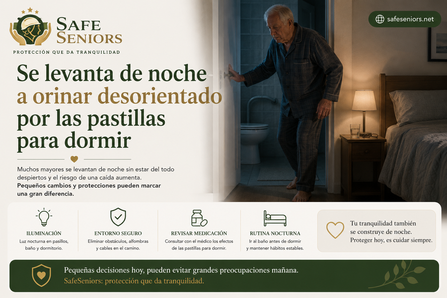 Se levanta de noche a orinar desorientado por las pastillas para dormir