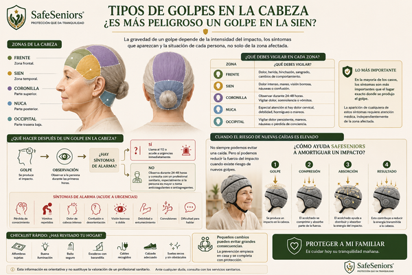 Tipos de golpes en la cabeza: ¿es más peligroso un golpe en la sien?