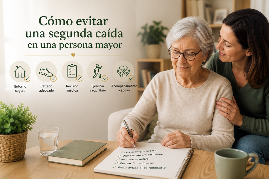 Cómo evitar una segunda caída en una persona mayor
