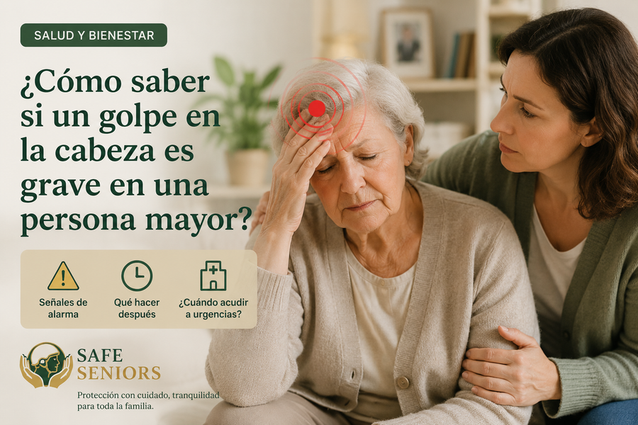 ¿Cómo saber si un golpe en la cabeza en una persona mayor es grave?